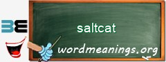 WordMeaning blackboard for saltcat